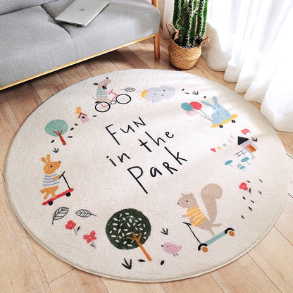 Playful Round Rug