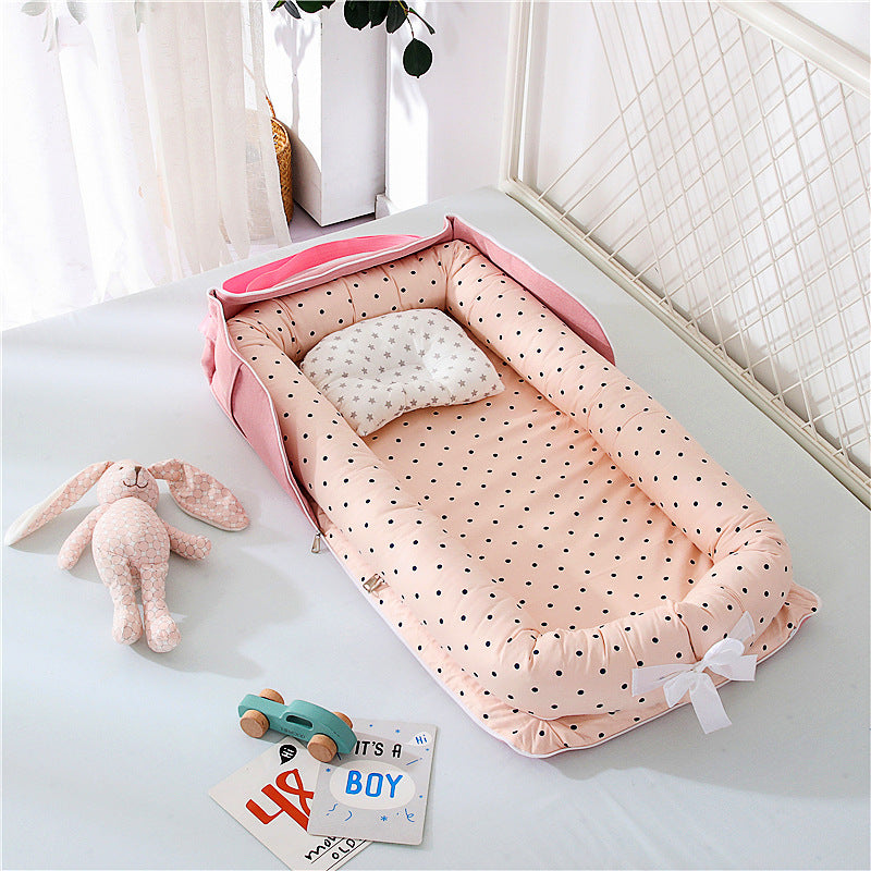 Snuggle Nest Cotton Foldable Baby Bed