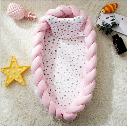 Portable Cotton Crib for Babies - Woven Design