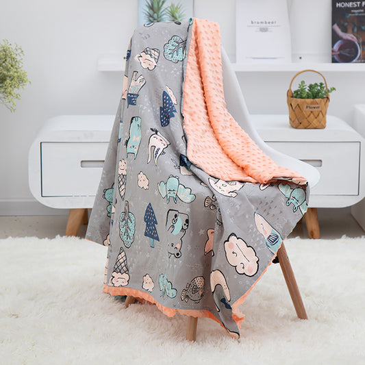 Cozy Cartoon Baby Blanket