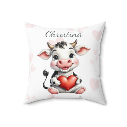 Cassie the Cow - Personalized Nursery Pillow