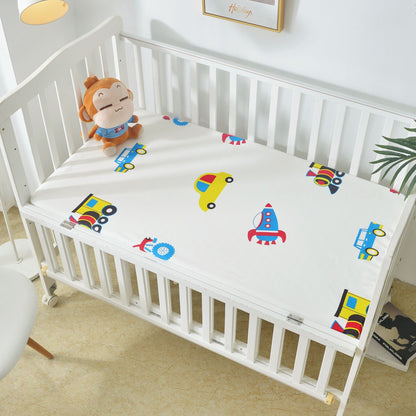 Cartoon Design Waterproof Crib Bed Sheet