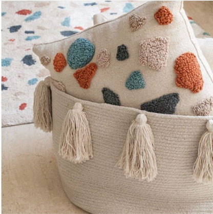 Nordic Cotton Rope Tassel Storage Basket