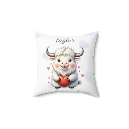 Yuri the Yak - Personalized Nursery Pillow