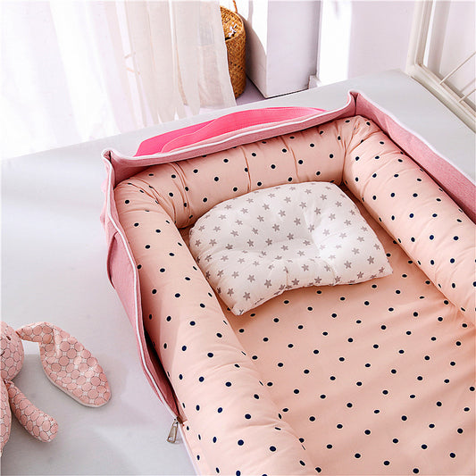 Snuggle Nest Cotton Foldable Baby Bed