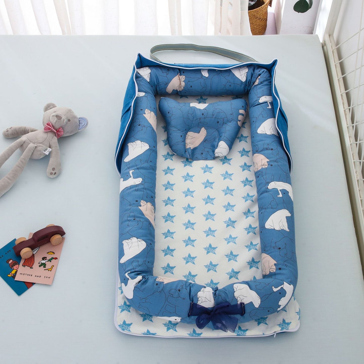 Snuggle Nest Cotton Foldable Baby Bed