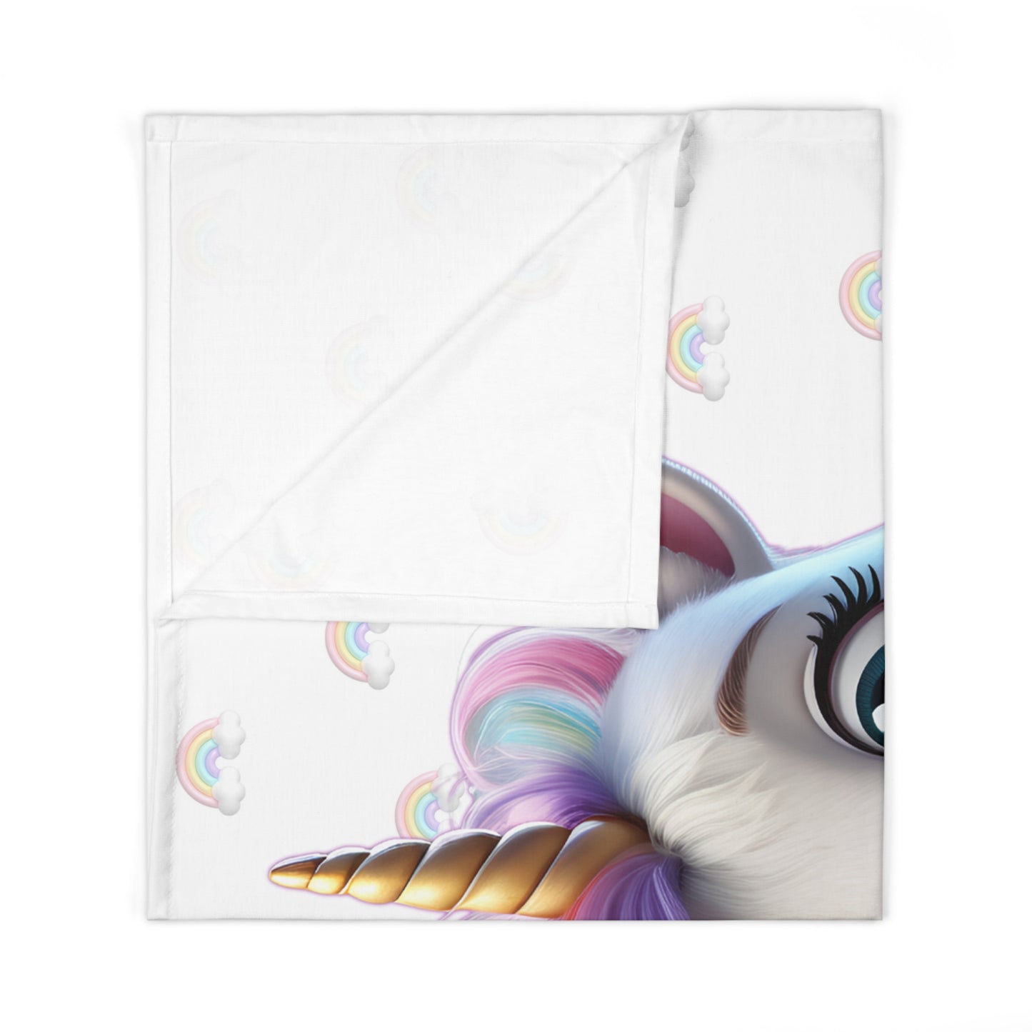 Twinkle the Unicorn - Personalized Baby Swaddle Blanket