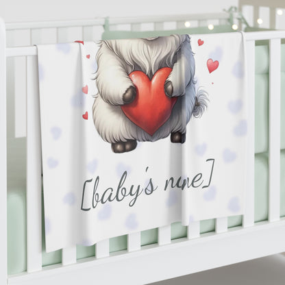 Yuri the Yak - Personalized Baby Swaddle Blanket