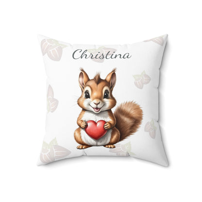 Sammy the Squirrel - Personalized Nursery Pillow