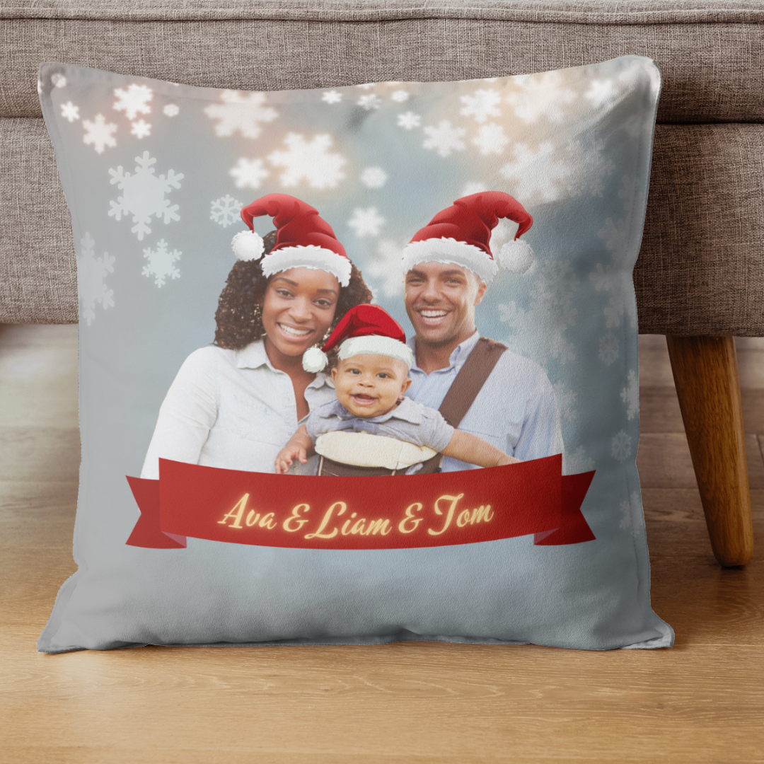 Personalized Christmas Charm Cushion